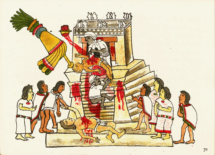 Sacrificio umano degli Aztechi