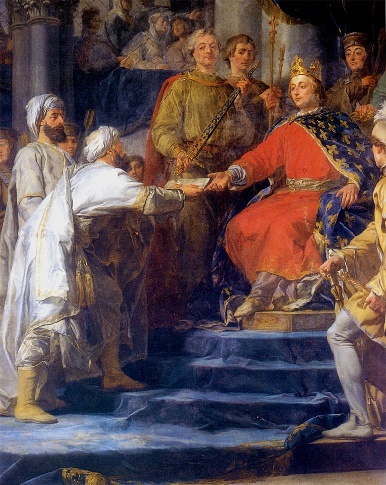 Saint Louis IX, King of France receiving the ambassadors of Tartary (1773), by Guy-Nicolas Brenet