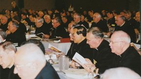 The bishops meet together to discuss child abuse and other issues