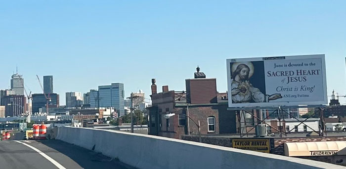 Massive Sacred Heart Billboard Campaign...