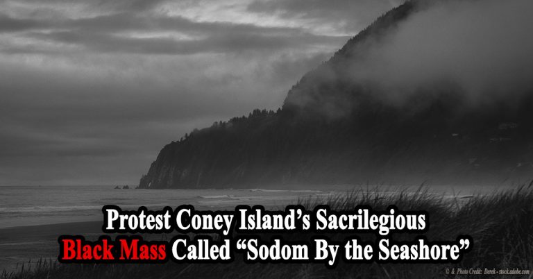 Protest Coney Island's Sacrilegious Black Mass Called “Sodom By the Seashore”