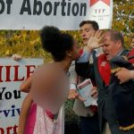 Woman Attacks Prayerful Pro-Life Event with Black Paint