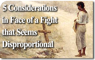 Five Considerations in Face of a Fight that Seems Disproportional