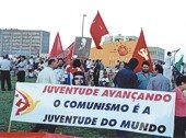 “Youth advancing communism is the youth of the world,” read a banner at Brazil’s World Social Forum.