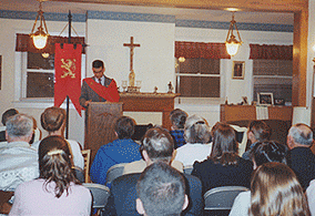 TFP Representative Byron Whitcraft presenting the book in Kansas