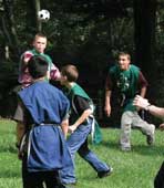 The medieval tournament is always popular among camp participants.