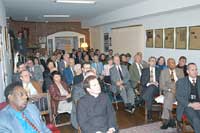 A crowd of over 80 gathered for an evening of conversation and thought at the TFP Washington Bureau.