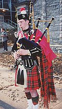 Bagpipe music played by TFP volunteer James Slobodnik greatly embellished the campaign.