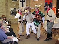 After dinner on Cristero Day there was a play depicting a Cristero martyr.