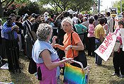 People from California, Ohio, Kansas, Wisconsin, and Pennsylvania were present at the hospice.