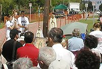 Protesters pray to Our Lady of Fatima for Terri's life