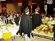 A roasted pig, deep-fried turkey and smoked brisket helped make the medieval banquet unforgetable.