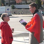 The TFP campaign sparked several sidewalk debates.