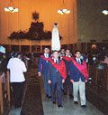 TFP honor guard at a pilgrimage.