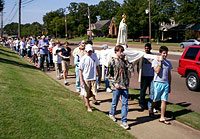 Many rallies were attended by hundreds of participants.