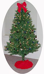 How can this pre-decorated holiday tree take the place of a real Christmas tree?