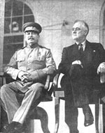 Roosevelt and Stalin in Tehran
