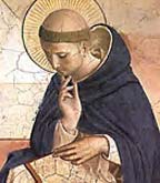 Saint Dominic received the Rosary from Our Lady in 1214