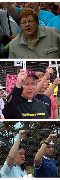 Hatred of American foreign policy united protesters from the most varied backgrounds.