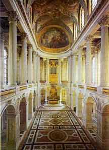 The chapel of the Palace of Versailles