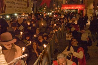 The solemn rally included prayers of reparation and veneration to Our Lady of Fatima.