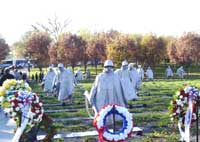 Above: The Korean War Memorial in our nation's capital. Washington has proposed a treaty that would end the Korean War, in hopes that they will abandon their nuclear weapons program.