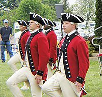 The Old Guard demonstrated razor-sharp precision in their formations and movements which betrayed their military background.