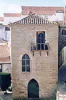 A typical medieval building in Obidos, Portugal