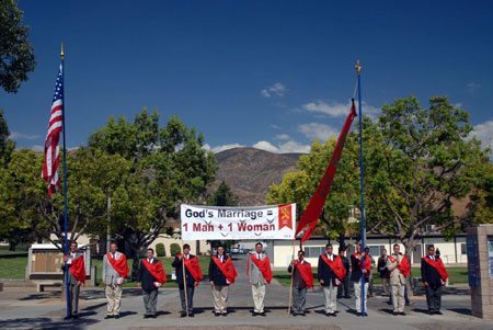 TFP Caravan in California supporting traditional marriage.