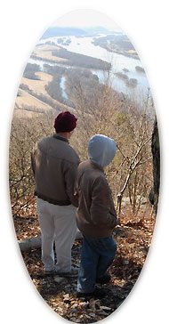 Hike to a mountain overlooking the Susquehanna River.