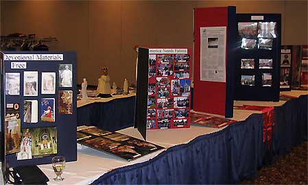 Displays with pictures of TFP activities.