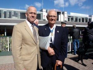 Mr. Norman Fulkerson (left) with Medal of Honor recipient Mr. Robert Maxwell.