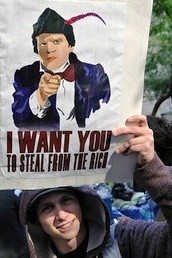 Class war: “I want you to steal from the rich.” 