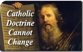Per quanto riguarda la pratica omosessuale, la dottrina cattolica non può cambiare