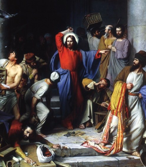 Christ Casting Out the Money-Changers, Carl Heinrich BLOCH