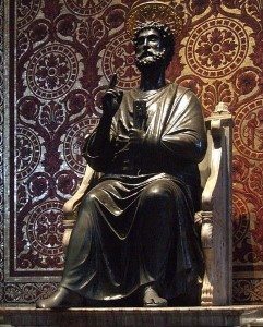 Statue of Saint Peter holding the Keys, Vatican City