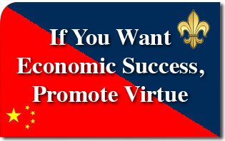 If You Want Economic Success, Promote Virtue