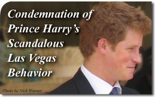 Condemnation of Prince Harry’s Scandalous Las Vegas Behavior
