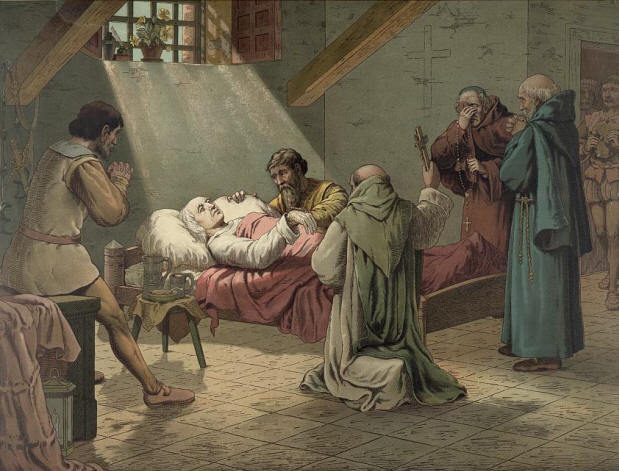 Cristoforo Colombo sul letto di morte