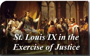 San Luigi IX nell'esercizio della giustizia