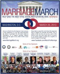 March for Marriage flyer