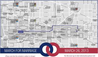 March for Marriage Map