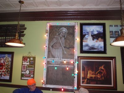 A picture of Grandmother Hourigan (center) has a prominent place on one of Mammy's Memory Walls