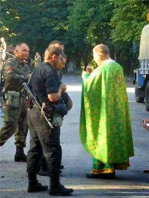 Ukrainian Catholic Soldiers during Religious Ceremony