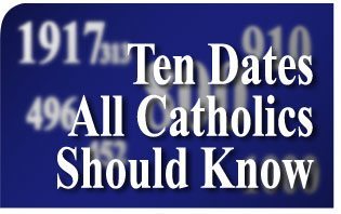 Ten Key Dates in the History of the Catholic Church and Christian Civilization