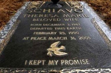 Misdiagnosing a person as being in a Persistent Vegetative State, dehumanizes the individual and at least “implies the patient is already dead.” This is exemplified very clearly in Terri’s epitaph engraved on the bronze marker that covers her grave.