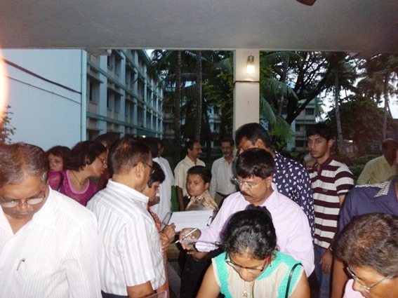 Goa, India — Collecting signatures at a Salesian church.