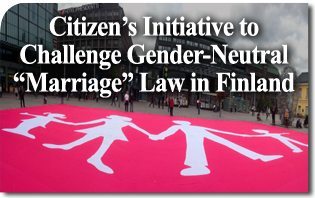 Citizen’s Initiative Raises 106,670 Signatures to Challenge Gender-Neutral “Marriage” Law in Finnish Parliament