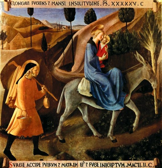 Holy Family's Flight into Egypt by Fra Angelico