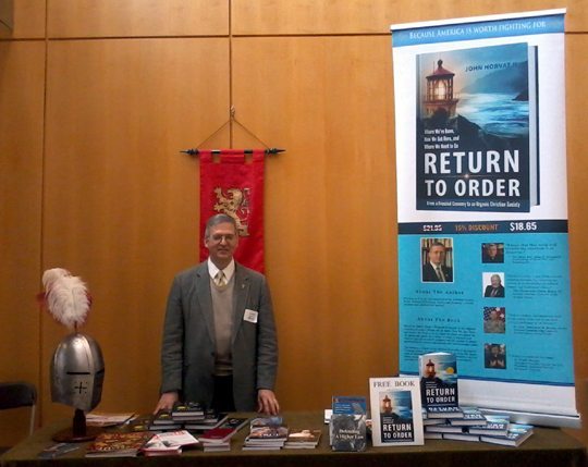 Author John Horvat with Return to Order at Harrisburg Catholic Men’s Conference